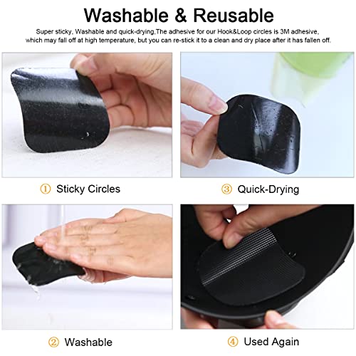 Tactical Helmet Replacement Foam Pads - Black, 19 Pieces