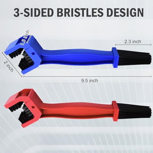 Bicycle & Motorcycle Chain Cleaning Brush Set - 2 Pcs
