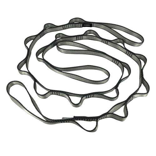 Gray FOSER 2pcs Yoga Hammock Extension Straps, Adjustable Nylon Stretch Bands