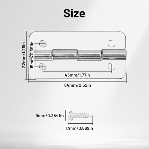3PCS Stainless Steel Cooler Hinges Replacement Set for Ice Chests