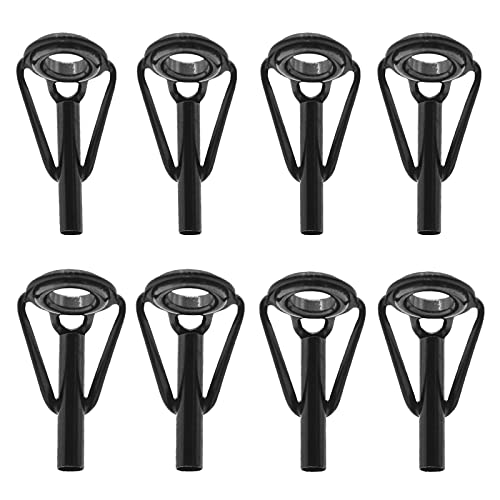 Fishing Rod Tip Repair Kit - 8 Piece Stainless Steel Ceramic Guide Set