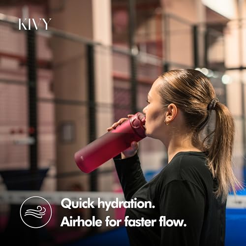 KIVY 22oz Tritan Water Bottle with Flip Lid – Leakproof, Dishwasher Safe, BPA-Free Hydration Bottle
