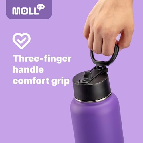 Straw Cap Replacement Lid for Hydro Flask & Takeya Wide Mouth Water Bottles