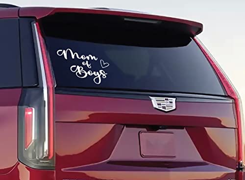Mom of Boys Vinyl Sticker - Waterproof Decal for Car & Laptop