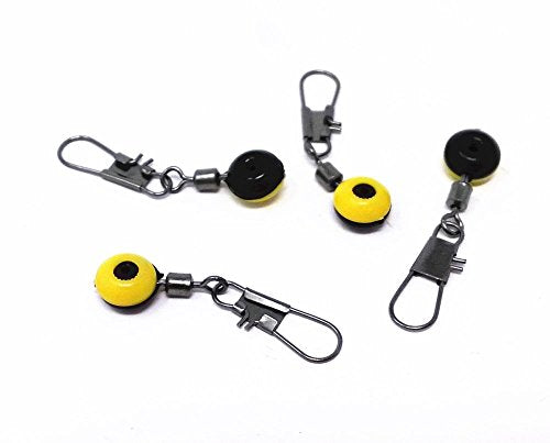 100pcs Fishing Line Swivel Clips - 30mm Interlock Snaps