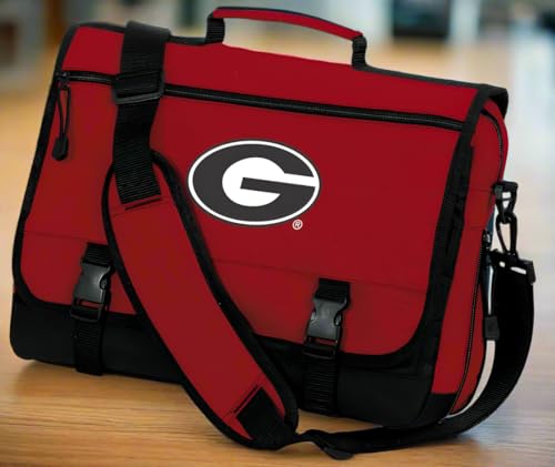 Georgia Bulldogs Laptop Bag - Red Messenger Bag for Students