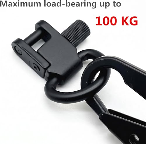 Sling Swivel Mounts with D-Ring - 2PCS Black