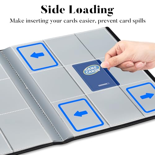 9 Pocket Trading Card Binder Case - Holds 396 Cards, Purple