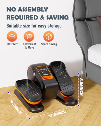 Electric Elliptical Leg Exerciser for Seniors - Orange