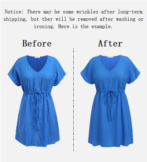 Womens Short Sleeve Beach Cover Up Dress - Black Leaf, Small
