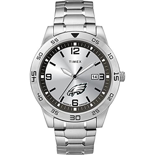 Philadelphia Eagles Citation Men's 42mm Quartz Watch - Stainless Steel Strap