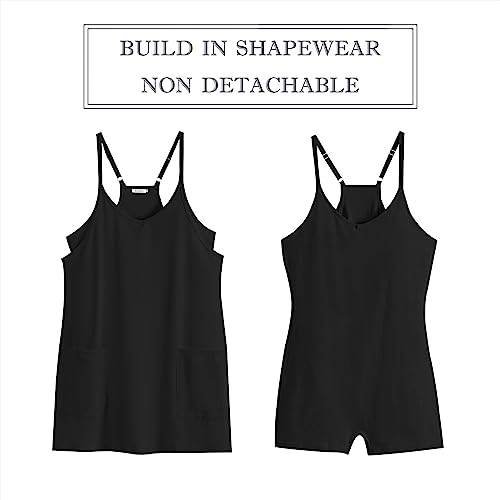 Women's Athletic Dress - Summer Tennis Workout Mini Romper with Built-in Shorts