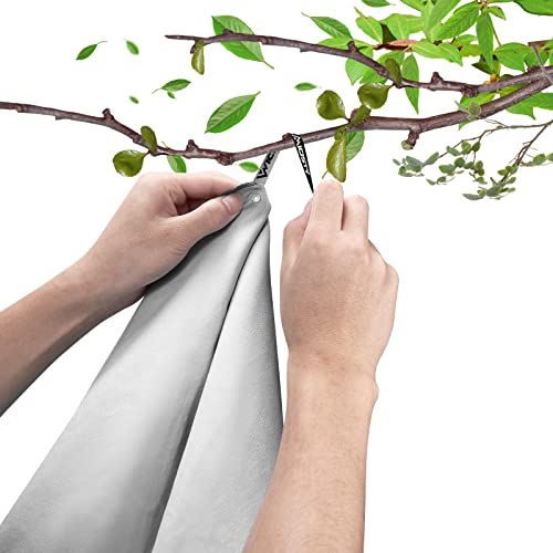 Quick Dry Microfiber Towel for Fitness & Camping - Grey, L (30x60 in)