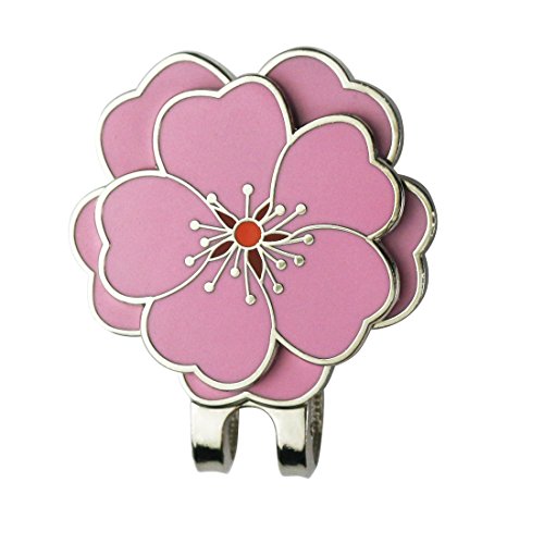 Flower Golf Ball Marker with Hat Clip - Flower Clip