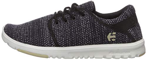 Etnies Women's Scout W's Skate Shoe, Black/White, 5 Medium US