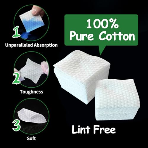 1000PCS Gun Cleaning Patches - Lint Free Cotton Cloths
