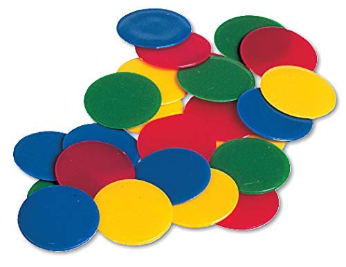 Plastic Math Counting Chips - 200 Piece Educational Manipulatives Set