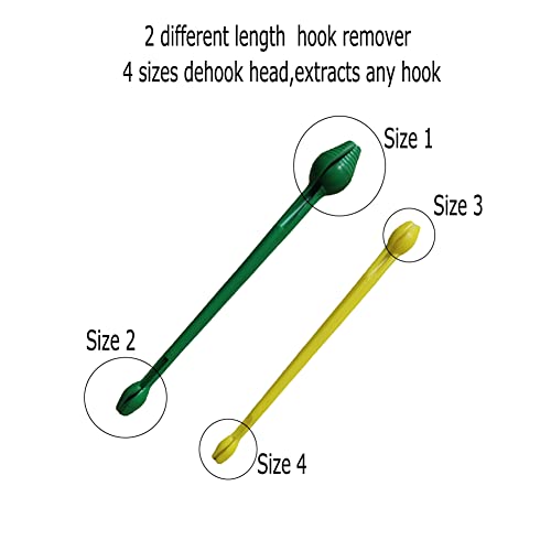 2 PCS Fishing Hook Remover Tool - Quick Extractor, Lightweight Plastic