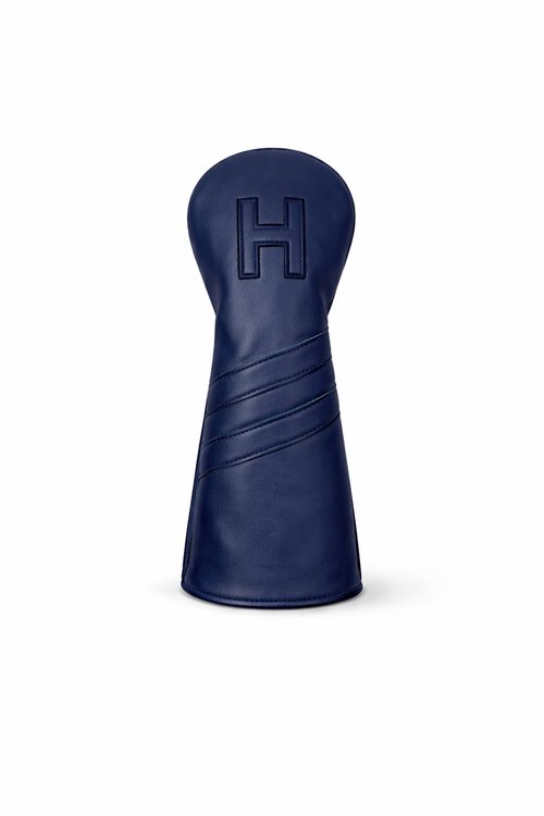 Leather Golf Headcovers Set of 3 – Driver (1), Fairway Wood (W) & Hybrid (H) – Premium Retro PU Leather Golf Club Head Covers – Fits 460cc – Detroit Golf Co.