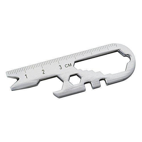14-in-1 Stainless Steel Micro Wrench Multi-Tool for Keychain & Camping