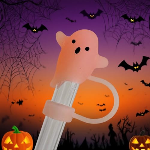 4-Pack Halloween Silicone Straw Covers for 30 & 40 Oz Tumblers