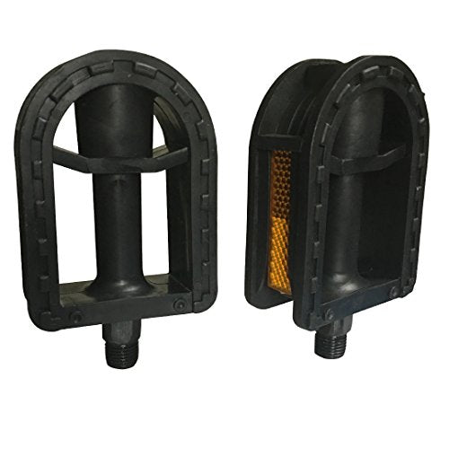 Kid's Bike Pedals - 1/2-Inch Resin Pedals with Reflectors