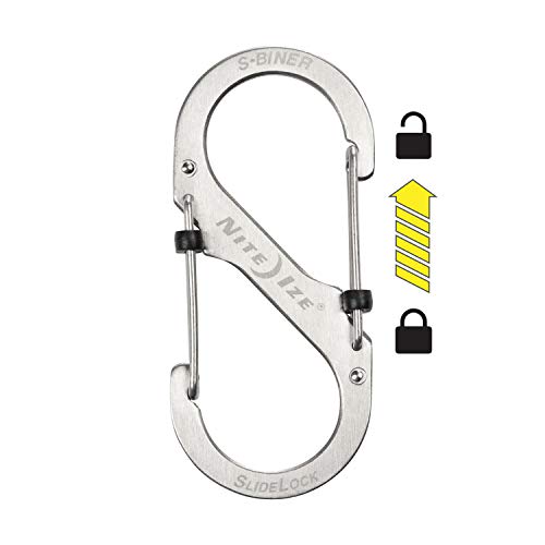 Stainless Steel Dog Leash Carabiner Clip - SlideLock Pet S-Biner