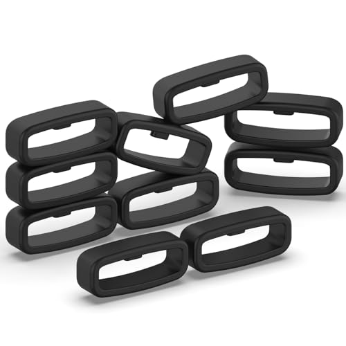 Silicone Security Fastener Rings for Fitness Trackers - 10 Pack