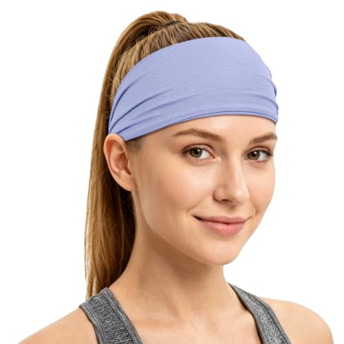 Adjustable Cooling Headband for Women - Purple Sweatband