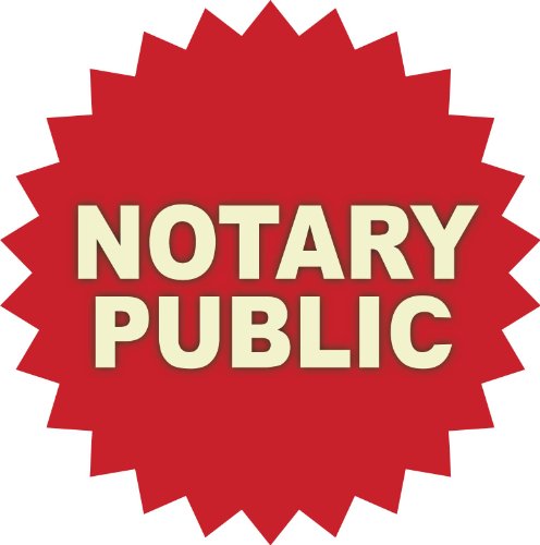 Notary Public Sticker Decal - 4" x 4" Vinyl for Business