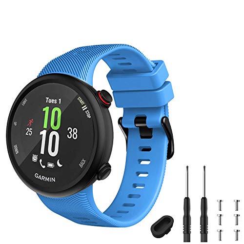 Silicone Sport Watch Band for Forerunner 45 and Swim 2 - Sky Blue
