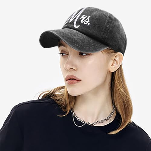 Vintage Washed Distressed Baseball Cap - Adjustable Cotton Dad Hat - Mrs Black