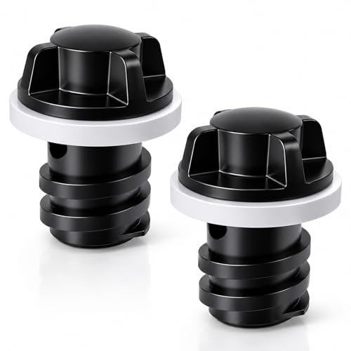 Cooler Drain Plugs Replacement - Leak-Proof Design, Black
