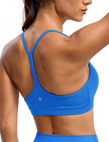 BAYDI Clouduxi Women's Padded Low Impact Sports Bra - Electric Blue, Small
