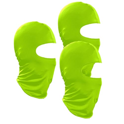 Balaclava Full Face Cover - Fluorescent Green Cycling Masks for Outdoor