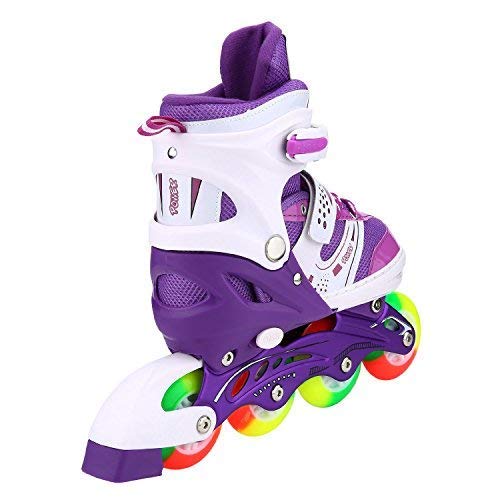 Adjustable Inline Skates for Kids Ages 4–12, Light Up Wheels, Beginner Roller Skates for Boys & Girls, Outdoor & Indoor Skating Gift