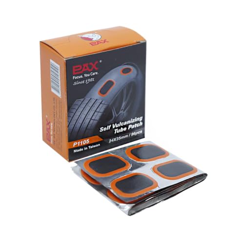 PAX 96 pcs 24x35mm Oval Bicycle Tire Repair Patches Kit for MTB, Motorcycle & ATV
