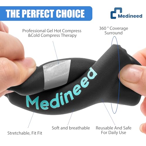 Finger Ice Pack & Trigger Finger Splint Set - Blue & Black