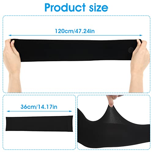 UV Protection Arm Sleeves - 4 Pairs Compression Cooling - Black