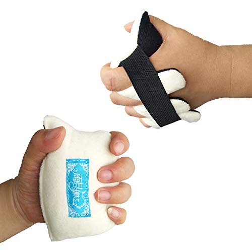 DOPHO 1PC Finger Separator Protection Hand Contracture Cushion Finger Rehabilitation Training Device for Stroke Hemiplegia Elders (S)