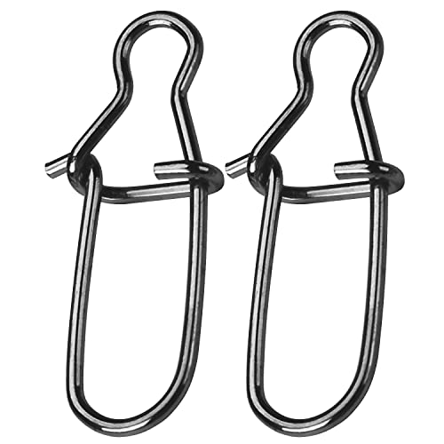 High Strength Duo Lock Snap Swivel Fishing Snaps - 40lb, 100pcs