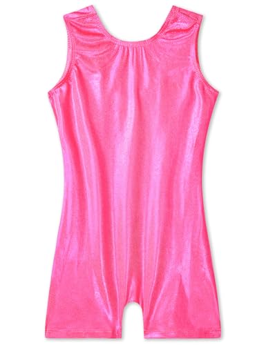 Girls Gymnastics Leotard Unitard - Toddler 2-3T Shiny Rose