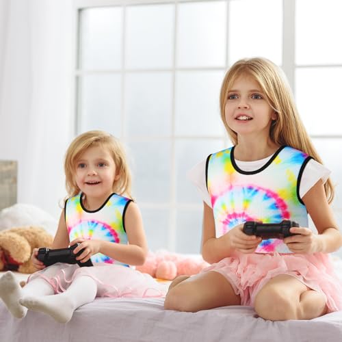 Janmercy Kid Compression Vest Tie Dye Small Age 2-4 & 5-9 Breathable Neoprene