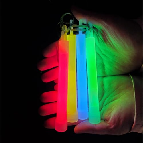 Glow Fever Emergency Military Grade Red Glow Sticks 10pcs, 6" Ultra Bright, 12-Hour Duration