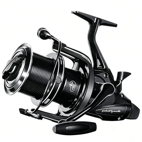 SAMOLLA Heavy Duty Saltwater Spinning Reel 55LB Max Drag 6+1 Bearings, CNC Metal Body, High Speed Gear Ratio 4.1:1, 8000-12000 Series