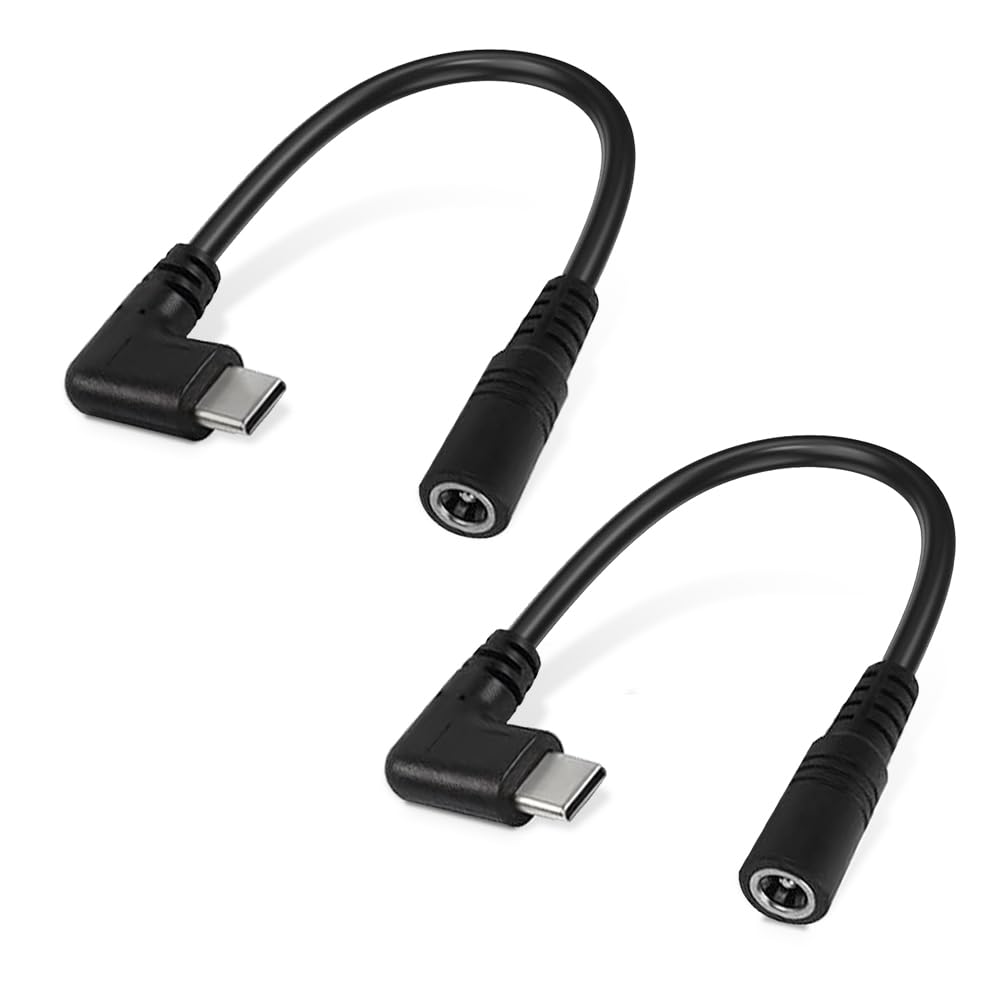 Wamlet 7.4V Heated Jacket and Heated Vest Battery Step-up Adapter Charger for Ororo,Venustas,WASOTO,Topdot, and Gobi Heat Heated Garments and Heated Seating(Black,2pcs)
