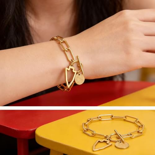 Imani KC Bracelet Gold – Kansas City Football Fan Jewelry Necklace & Bracelet Gift