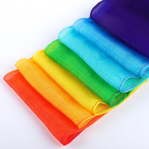 Rainbow Dance Ribbons - 100% Silk Streamers for Kids - 1-Pack