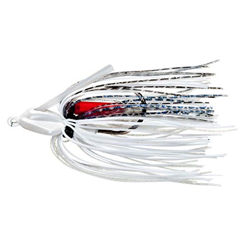 Swim'N Jig Fishing Lure - Flat Bottom Arrowhead, 3/8 oz White Shad