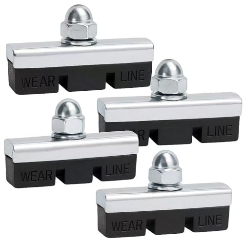 Premium Bicycle Brake Pads 4-Pack – Durable & Quiet for BMX, MTB, Road Bikes